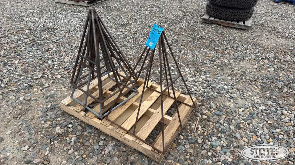 (4) Shop-built grain diverters Bin Accessory