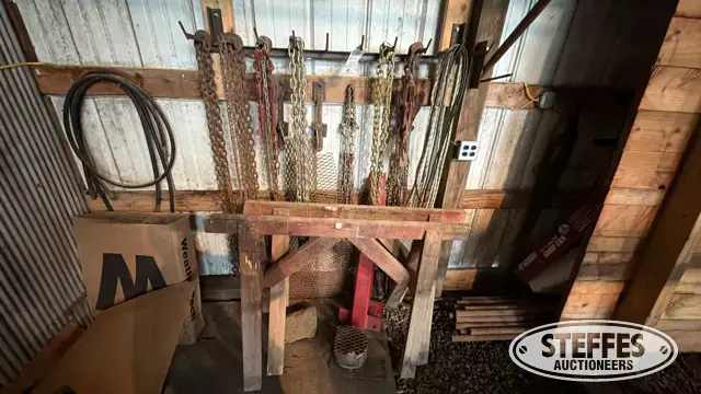 Chains & saw horses