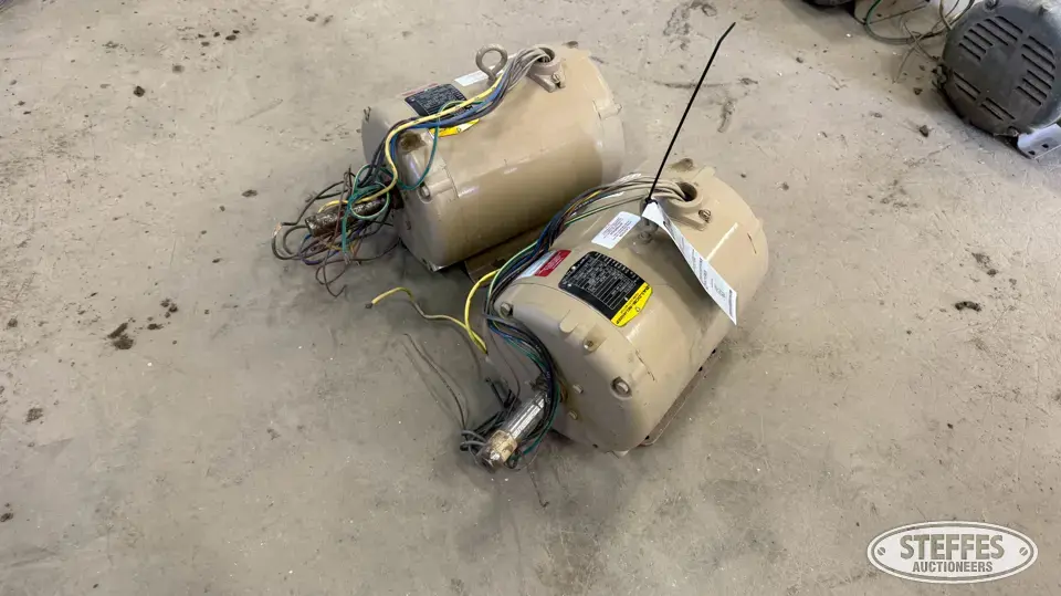 (2) Baldor electric motors Farm Support Item