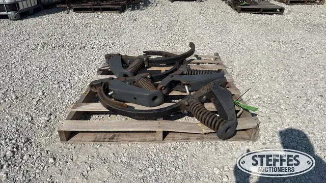 (4) John Deere chisel plow shank assemblies