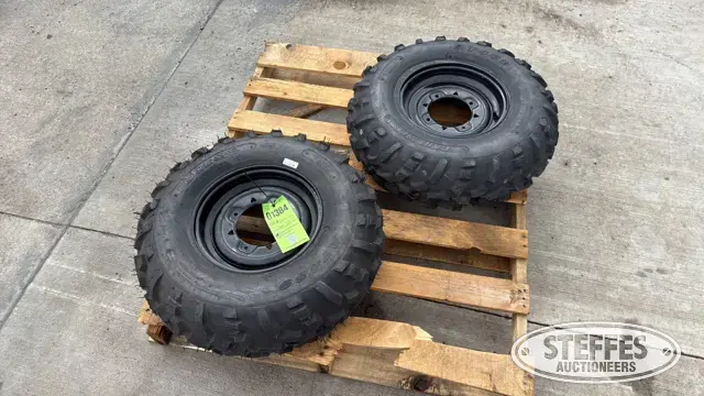 (2) Carlisle 25x10.00-12 ATV tires