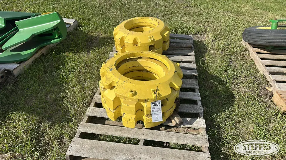 (5) John Deere wheel weights Ag Equipment Part