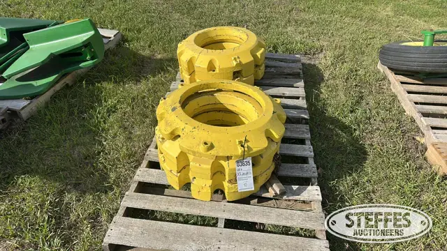 (5) John Deere wheel weights