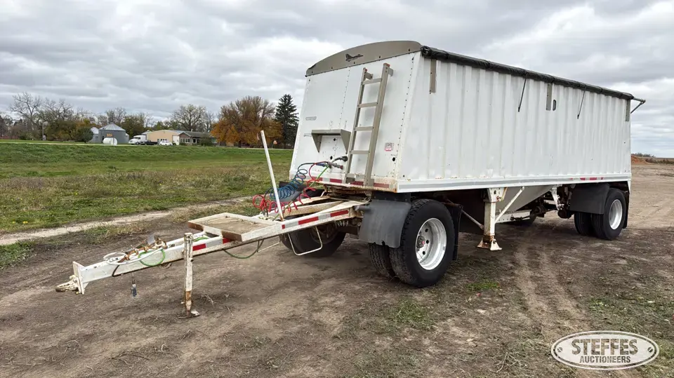 Jet single axle hopper bottom pup trailer