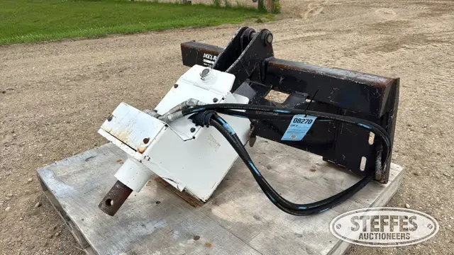 Melroe skid steer post hole auger head