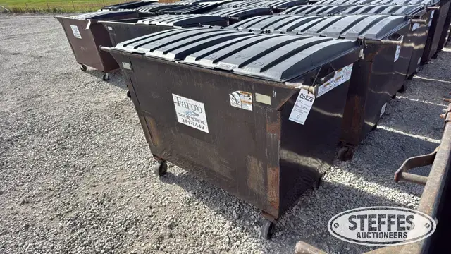 (6) 2 yd. dumpsters