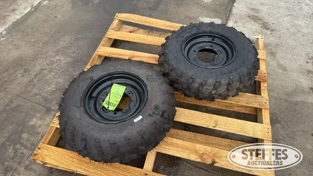 (2) Carlisle 25x8.00-12 ATV tires