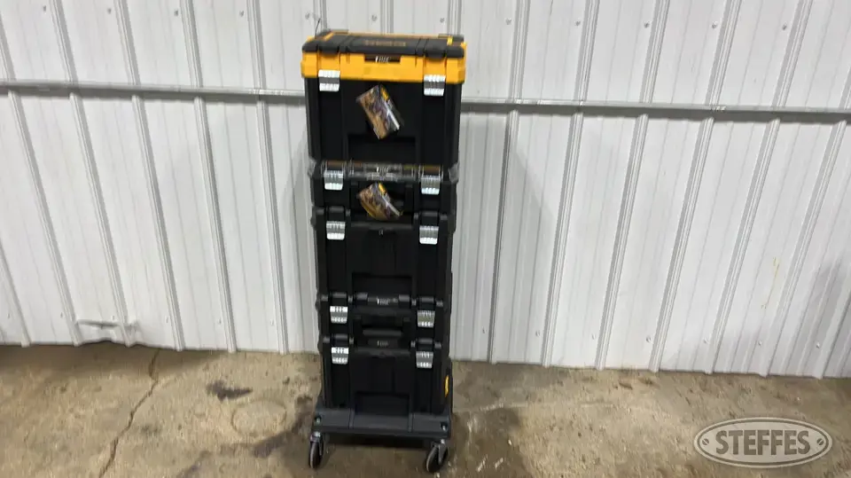 Asst. DeWalt T-stack boxes Storage and Bench