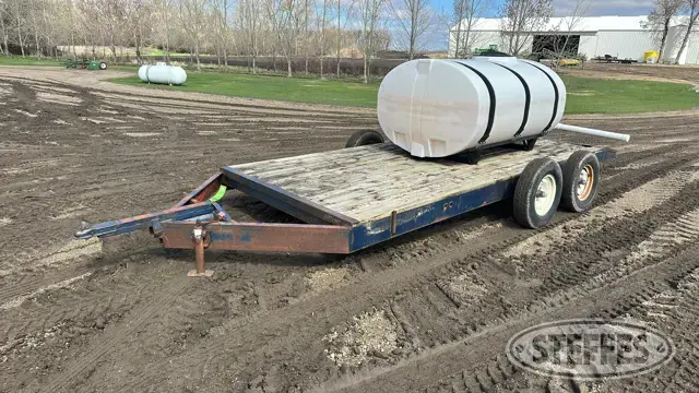 Shop-built tandem axle water trailer