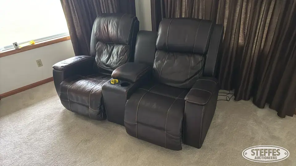 Leather Power Dual Reclining Chairs Personal Property