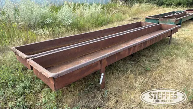 (2) Steel feed bunks