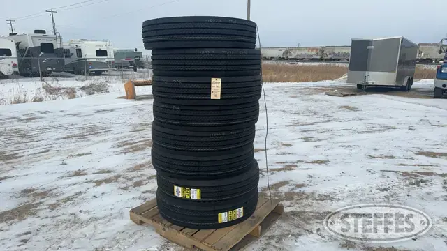 (8) Zwarthz 11R22.5 steer tires