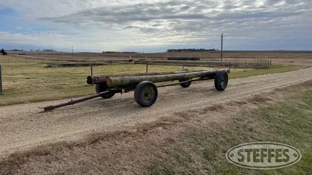 Shop-built bale trailer