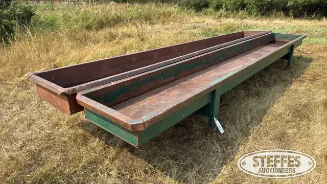 (2) Steel feed bunks