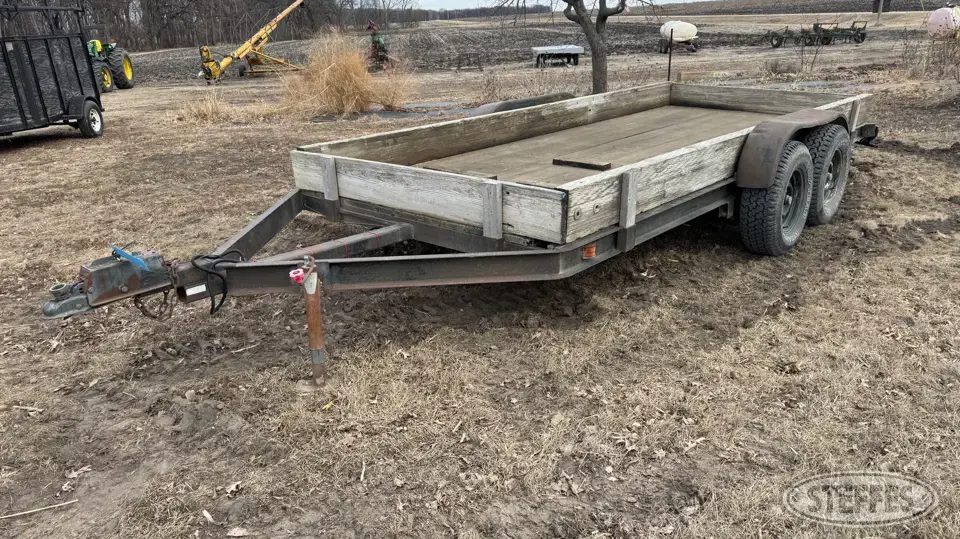 1990 Shop-built trailer Flatbed Trailer