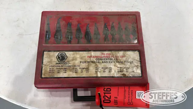 Matco Tools PK-250 retaining ring plier set