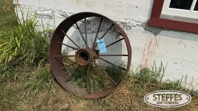 (2) 36"x10" steel wheels