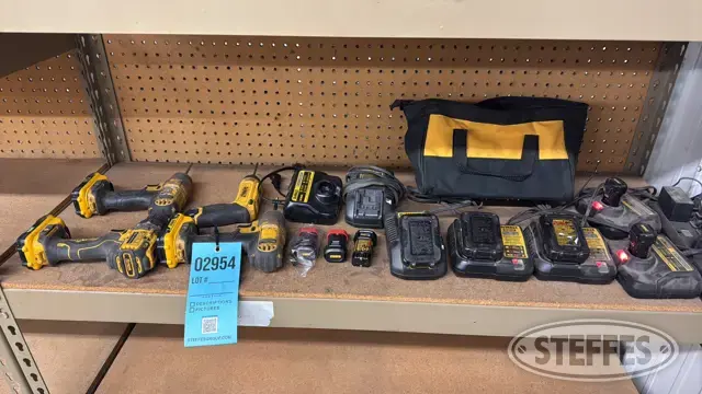 (4) DeWalt cordless drills