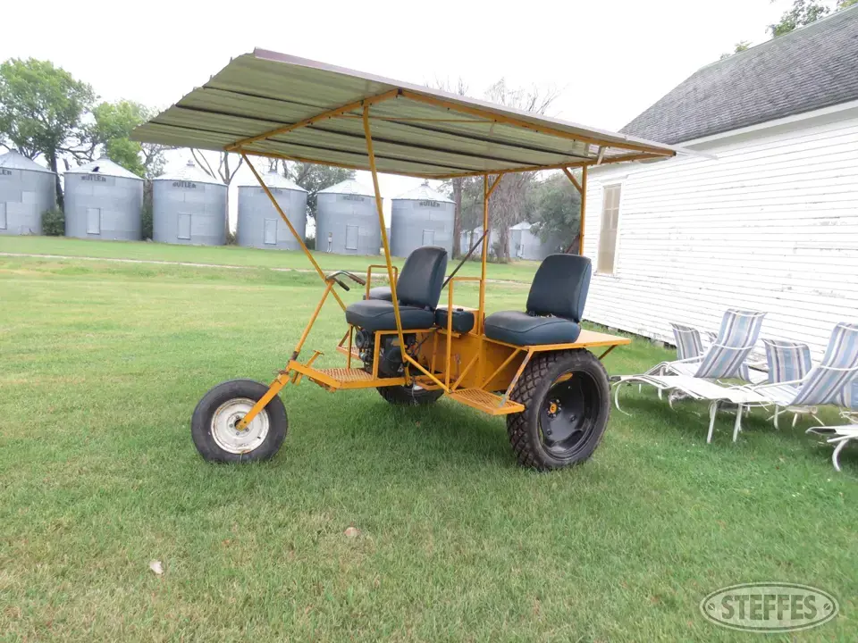 Shop-built weed roguing cart Collectible Machinery-Other