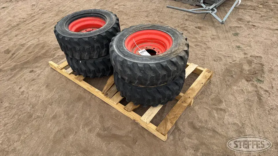 (4) Bobcat Standard Duty 10-16.5 tires Construction Equipment Tire