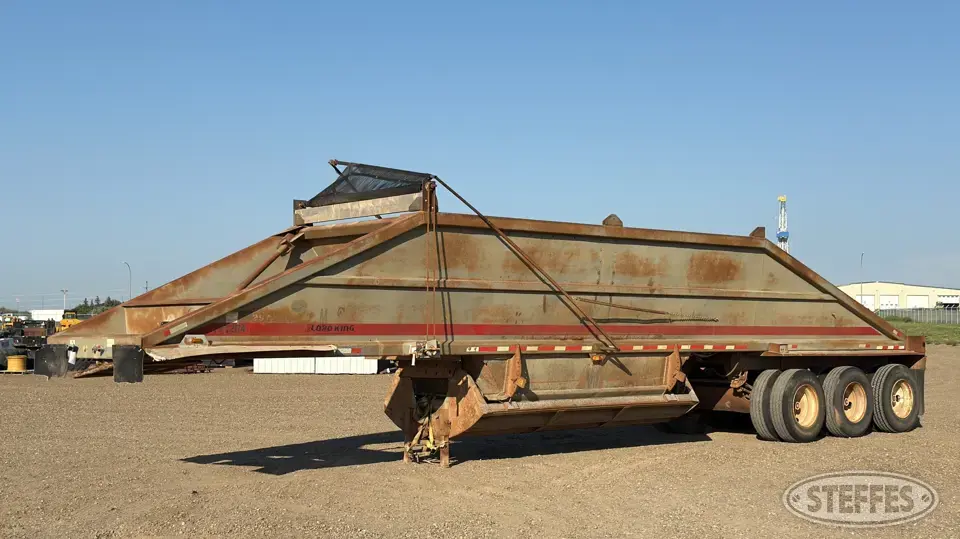 1986 Load King Belly Dump Trailer