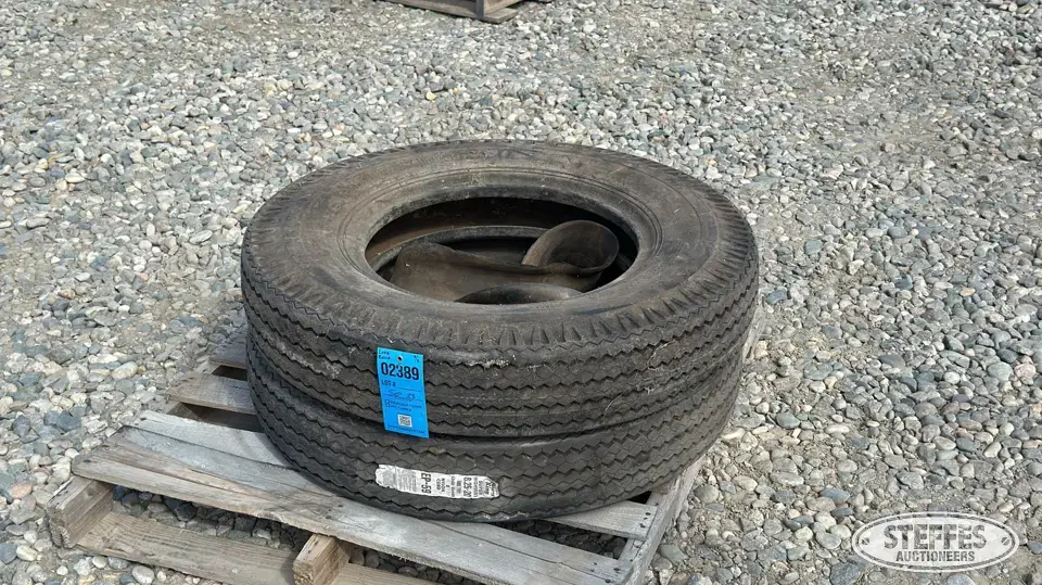 (2) 8.25-20 tires Truck Tire