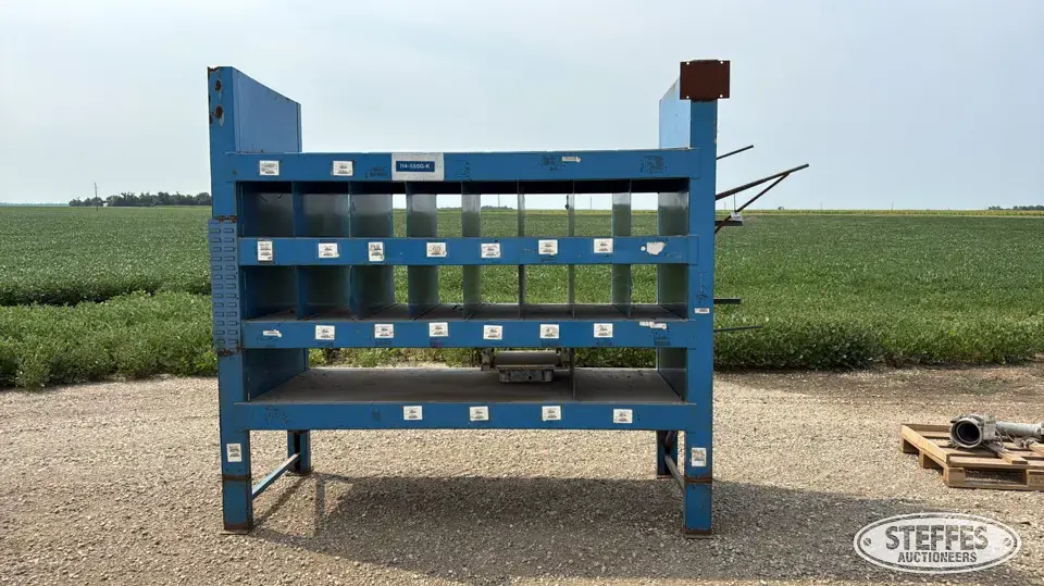 Shop-built storage parts bin Storage and Bench