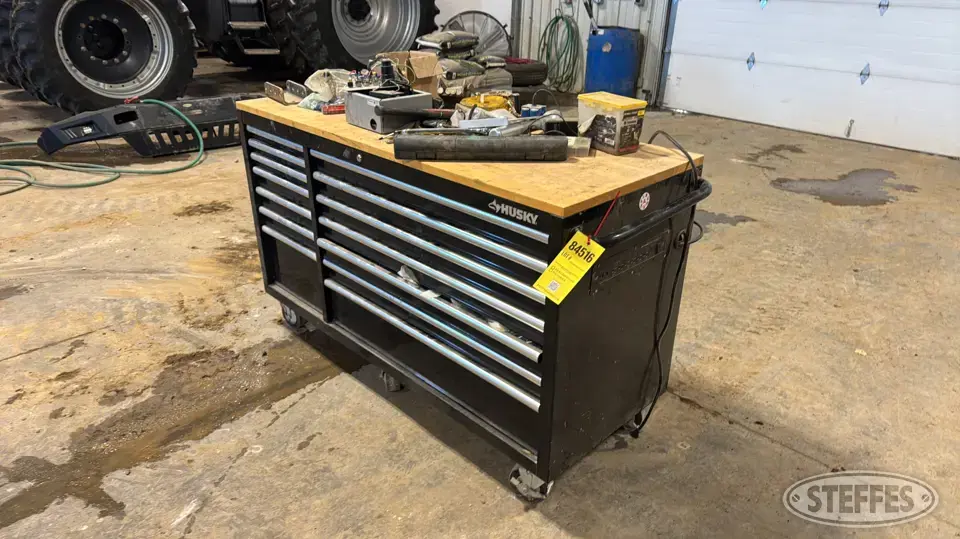 Husky toolbox Storage and Bench