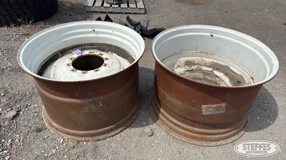(2) 38xM25B steel wheels Ag Equipment Part