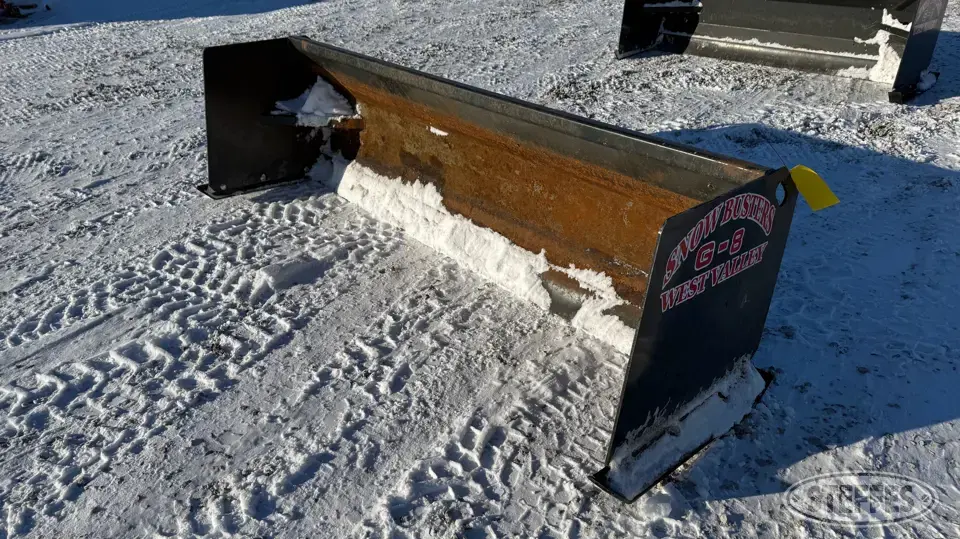 2021 West Valley G-8 Skid Steer Snow Pushers and Snowblower
