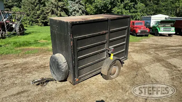 Shop-built single axle enclosed trailer
