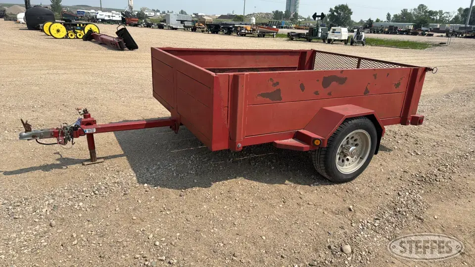 2010 Shop-built single axle dump trailer Bumper Dump Trailer