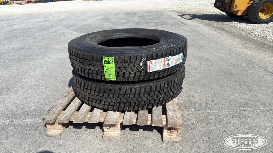 (2) Firestone FD663 10R22.5 tires Truck Tire