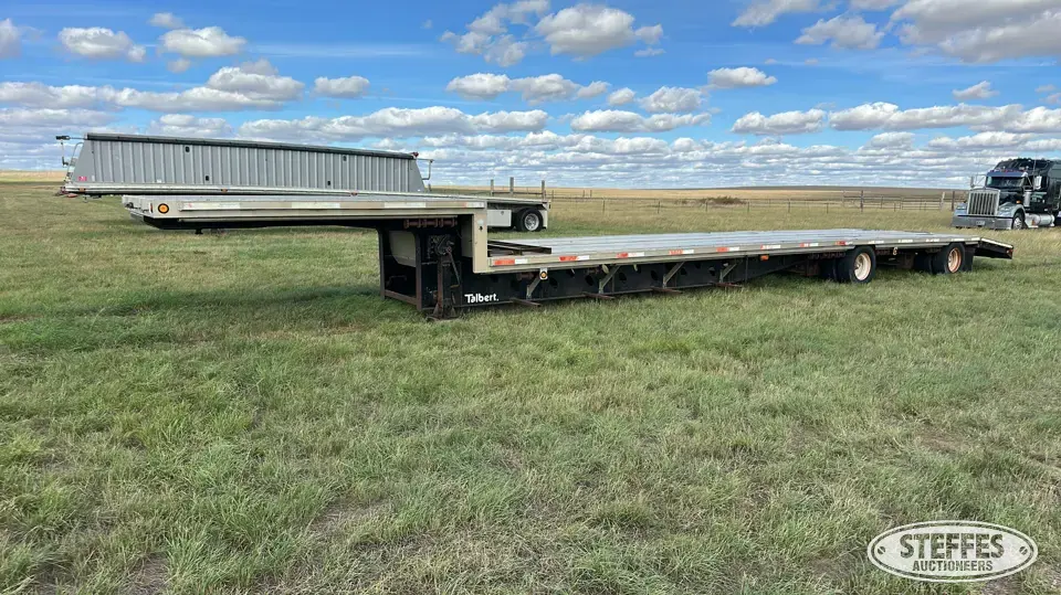 1998 Talbert TSDW-80K-FG-T1-CS-53 Step Deck Trailer