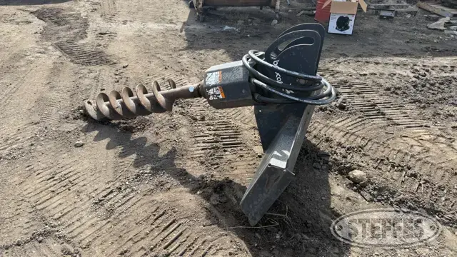 Bobcat post hole auger