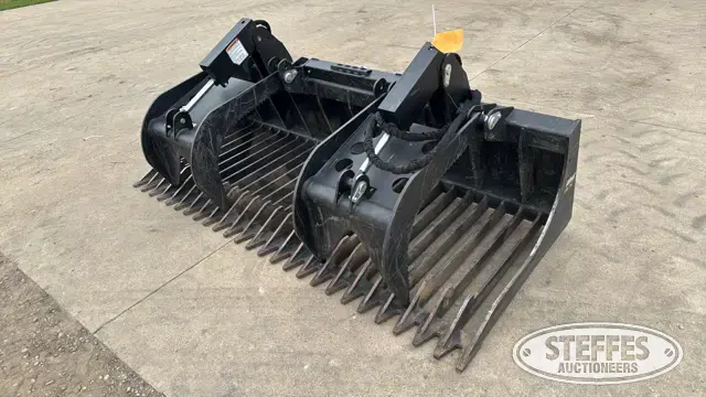 Erskine skid steer rock grapple bucket