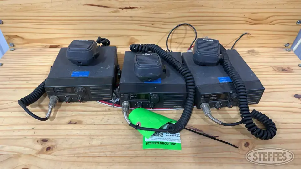 (3) Uniden business band radios