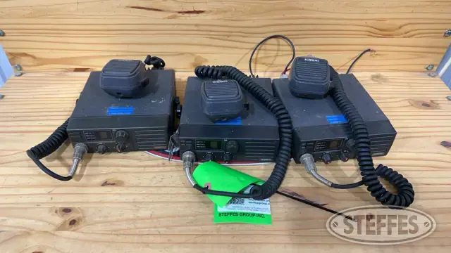 (3) Uniden business band radios