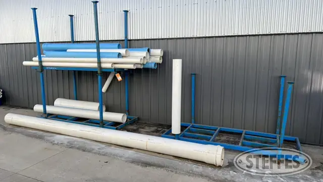 Steffes Group | Racks w/PVC pipe