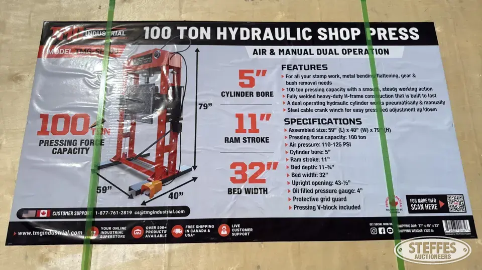 2026 TMG SP100 Shop Equipment-Other