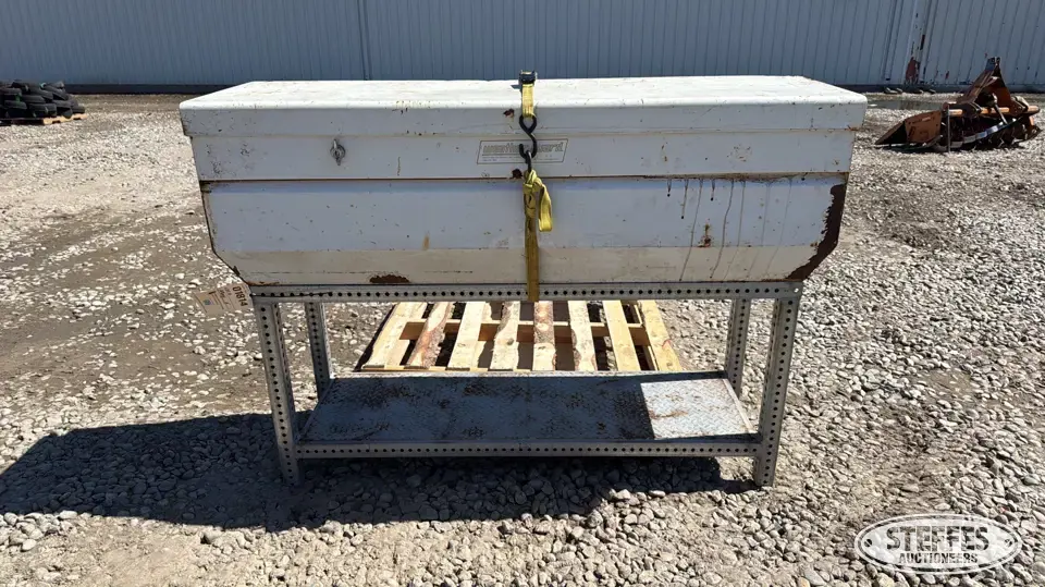Weather Guard toolbox Storage and Bench