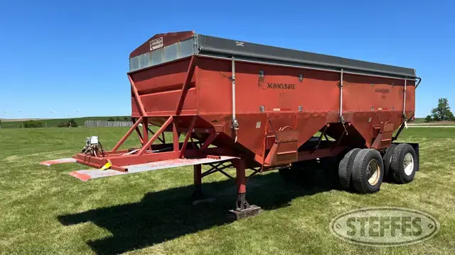 Shop-built tandem axle grain trailer