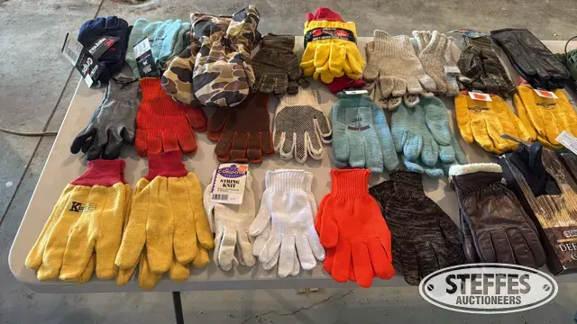 Several pairs gloves