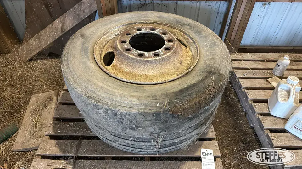 (2) Bridgestone R194 285/75R24.5 tires Truck Tire