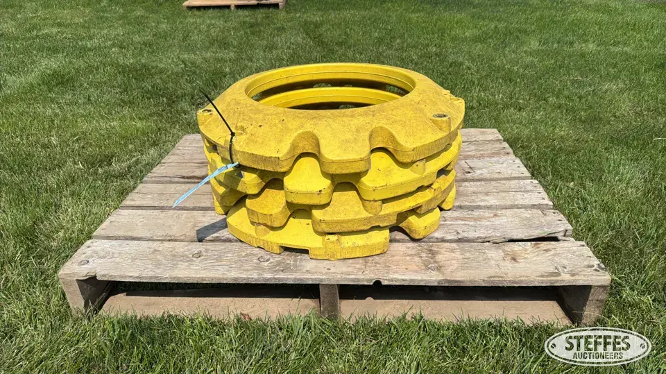 (4) John Deere 165lb. wheel weights Ag Equipment Part