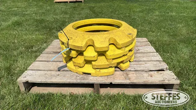 (4) John Deere 165lb. wheel weights