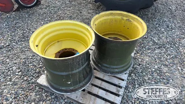 (2) John Deere rear combine wheels