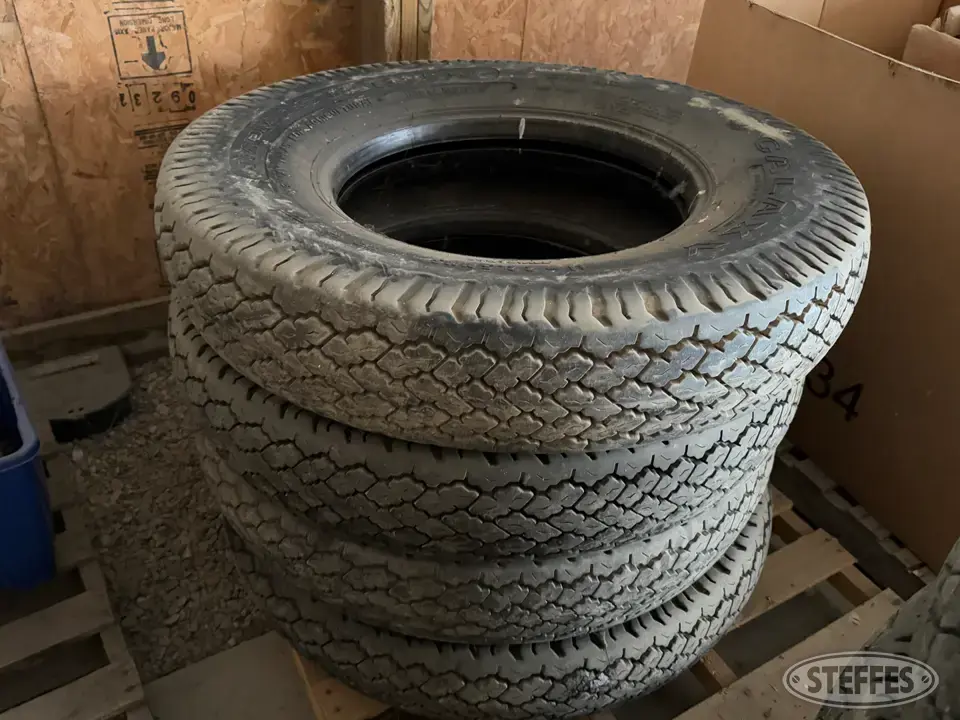 (4) 11-22.5 Tires Tractor-Implement Tire