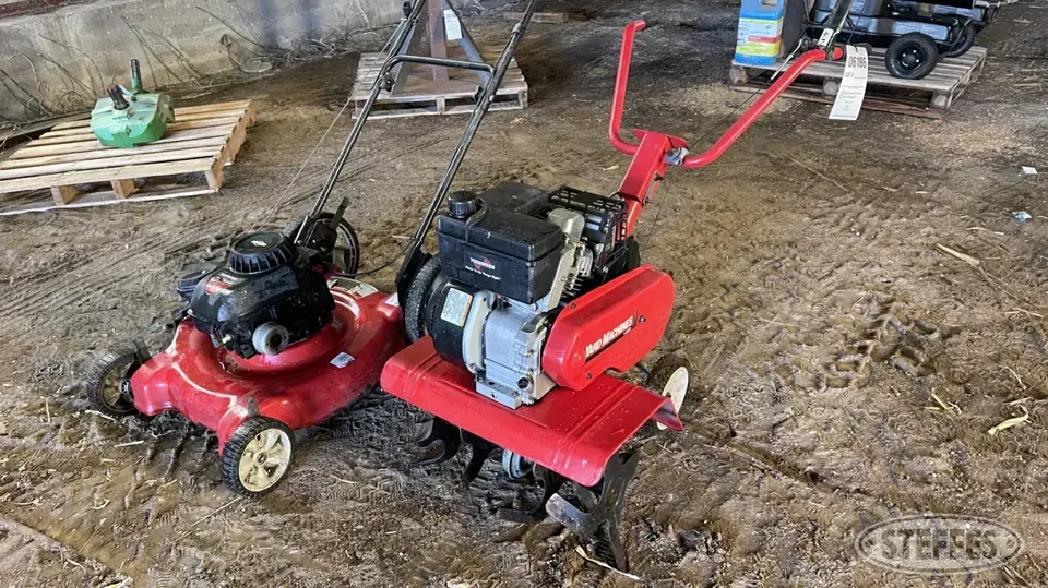 Yard Machine rototiller & push mower