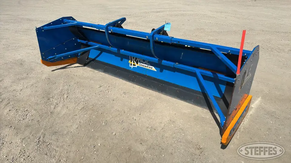 Kage SF120 Skid Steer Snow Pushers and Snowblower